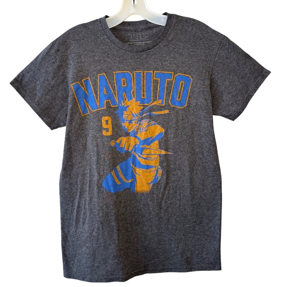 Naruto Shippuden Collection Mens Graphic T-Shirt Heather Grey Small Anime Tee